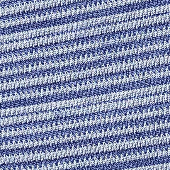 Tommy Bahama Mens L Blue Polo Shirt Short Sleeve Shirt Striped Textured Modal - Picture 10 of 12